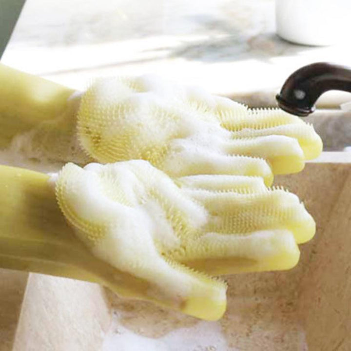 Magic Silicone Cleaning Gloves (in Pair) | Stornfield