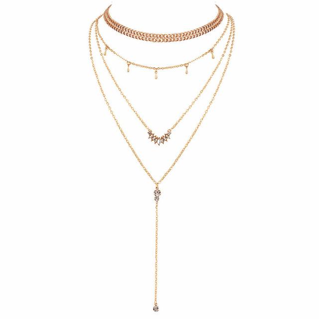 Multi Layered Boho Droplet Necklaces | Stornfield