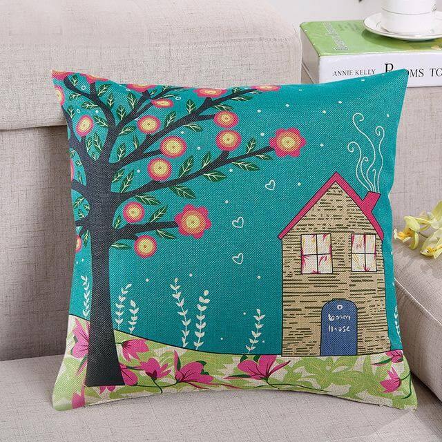 Decorative Tree Printed Home Cute Pillow Cases | Stonrfield