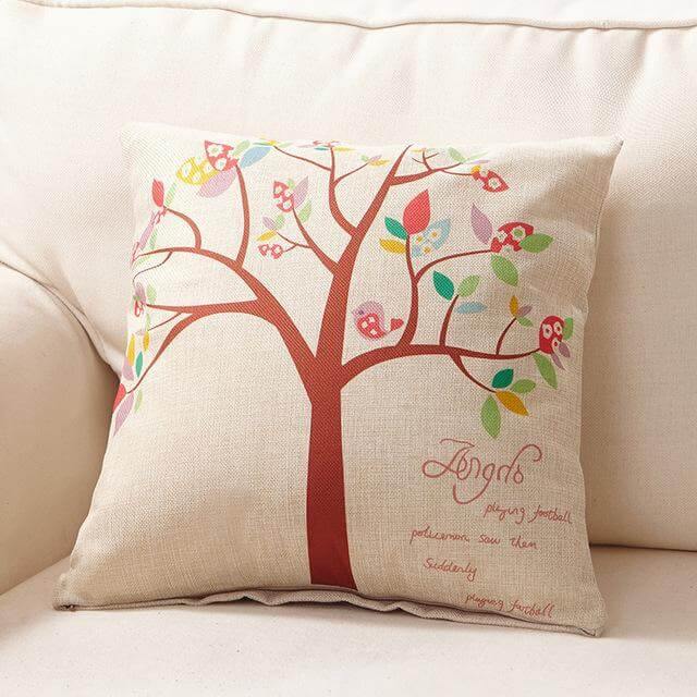 Decorative Tree Printed Home Cute Pillow Cases | Stonrfield
