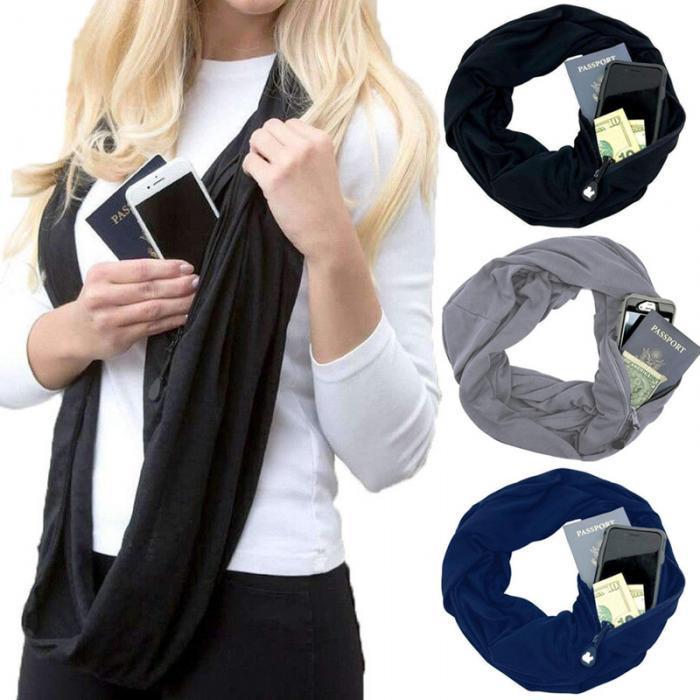 Multi-Way Infinity Scarf with Pocket | Stornfield