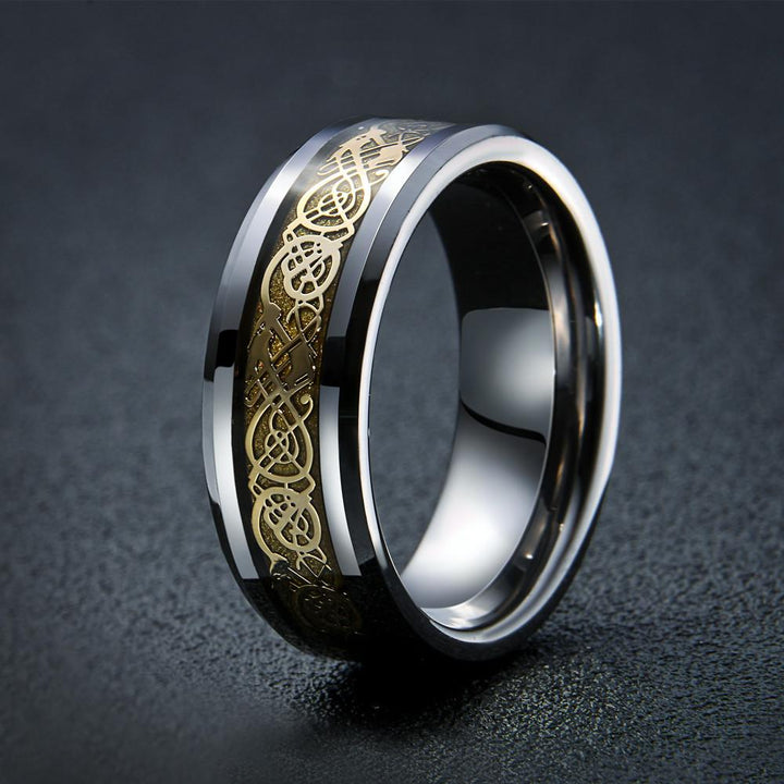 Dragon's Breath - Steel Viking Ring | Stornfield