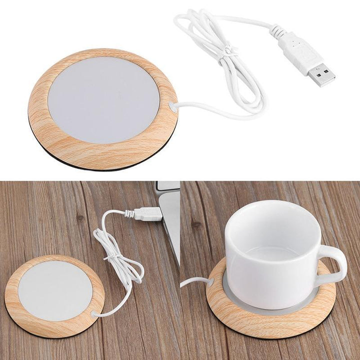 USB Cup Warmer - Wood Grain | Stornfield