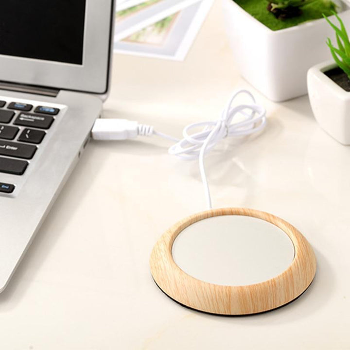 USB Cup Warmer - Wood Grain | Stornfield