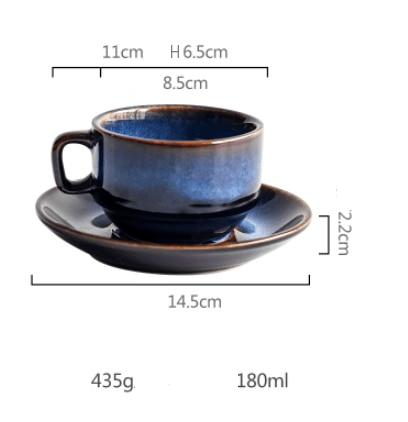 Cat Eye Blue Ceramic Mug | Stornfield