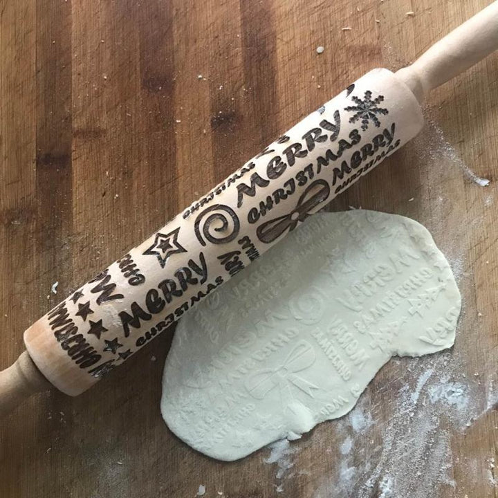 Christmas Embossing Rolling Pin | Stornfield