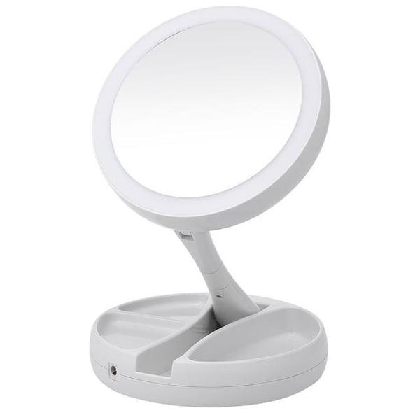 Folding LED Makeup Mirror | Stornfield