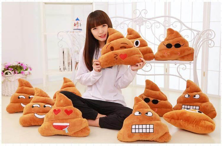 Poop Face Emoji Pillows | Stornfield