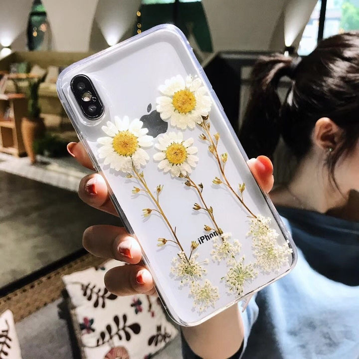 DaisyOats - Real Dried Flowers iPhone Case | Stornfield