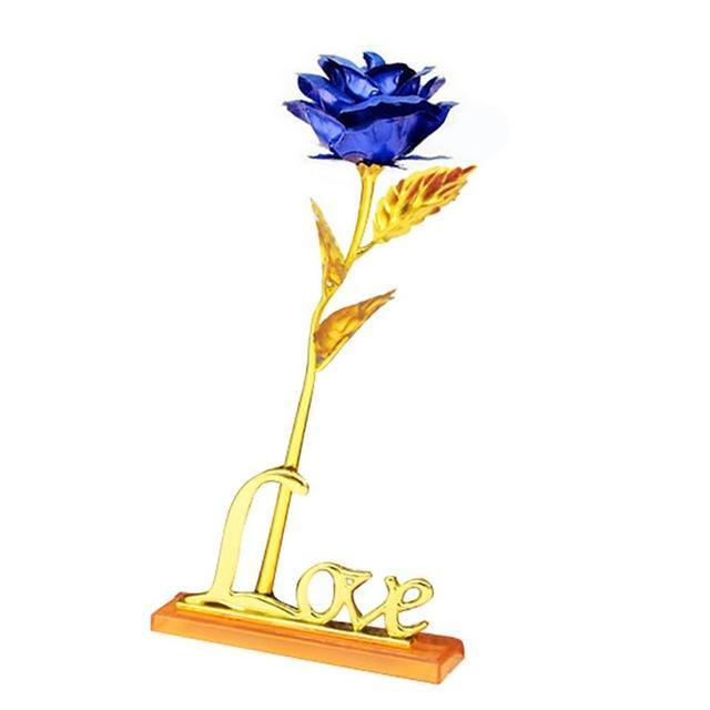 24K Foil Plated Rose Gold Rose | Stornfield