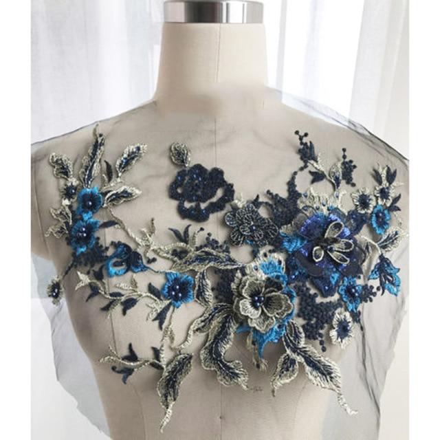 Embroidered and beaded flower patch | Stornfield