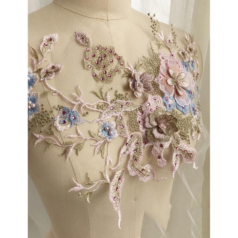 Embroidered and beaded flower patch | Stornfield