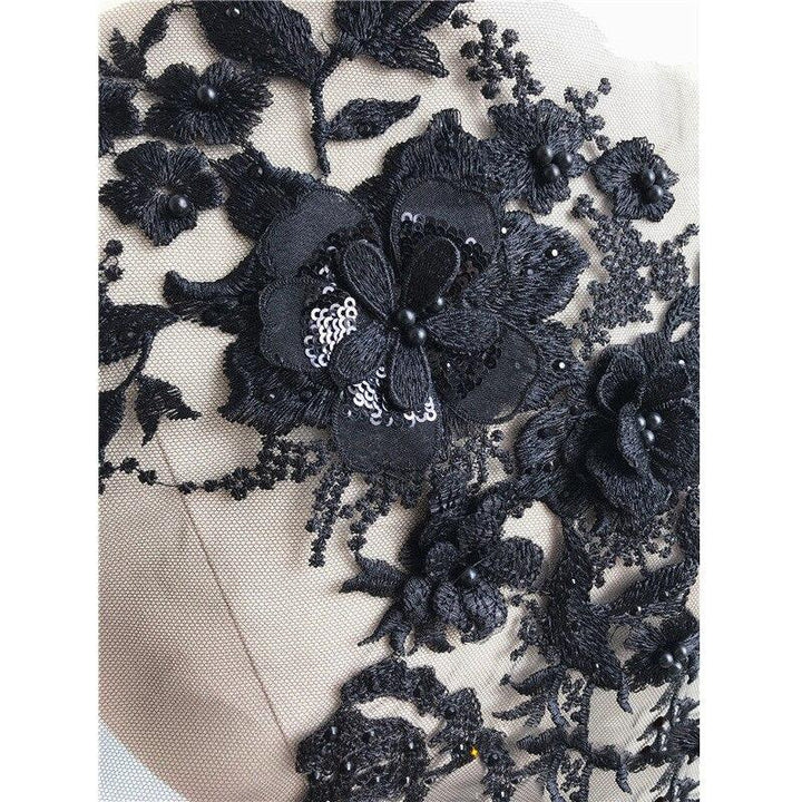 Embroidered and beaded flower patch | Stornfield