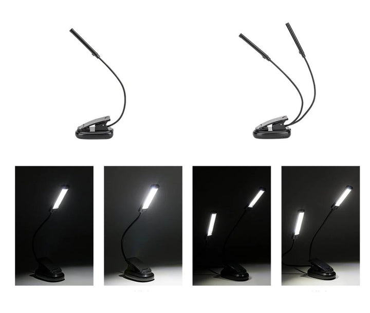 Study Buddy Light - Flexible Arms Desk Clip Lamp | Stornfield