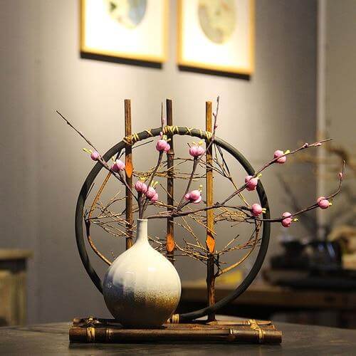 Handmade Bamboo Ceramic Flower Vase | Stornfield