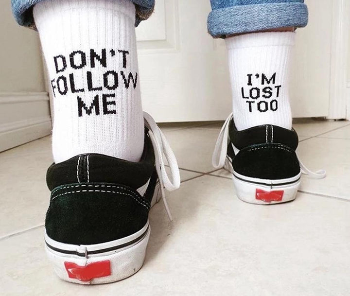 Do not follow me, I am lost too Socks | Stornfield