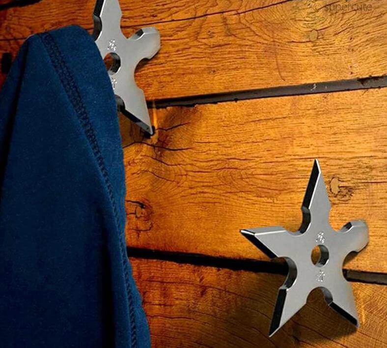 Stainless Steel Ninja Darts Wall Hanger | Stornfield