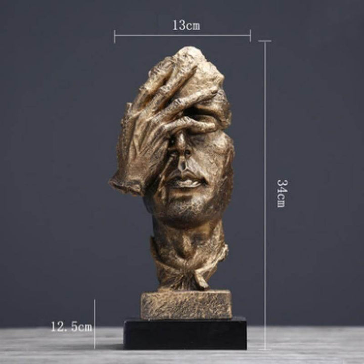 Silence Is Gold Miniature Sculpture | Stornfield