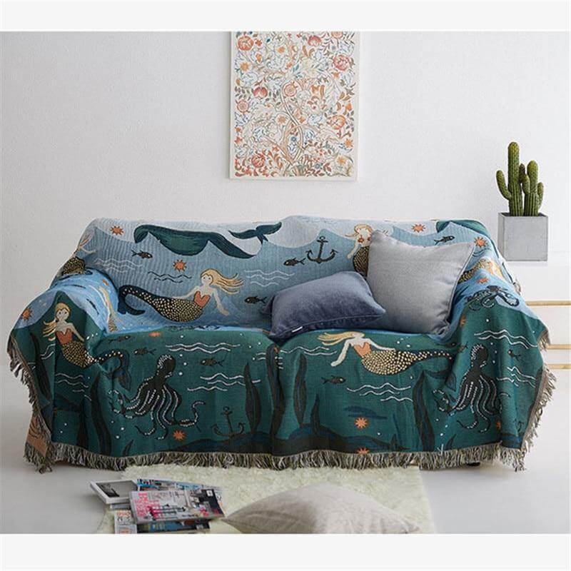 Mermaid Knitted Nordic Stornfieldanket | Stornfield