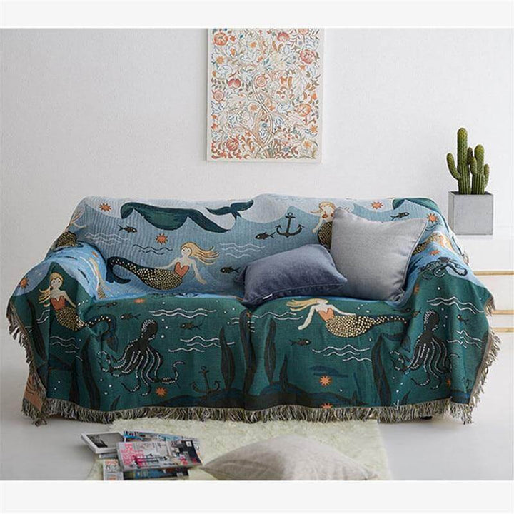 Mermaid Knitted Nordic Stornfieldanket | Stornfield
