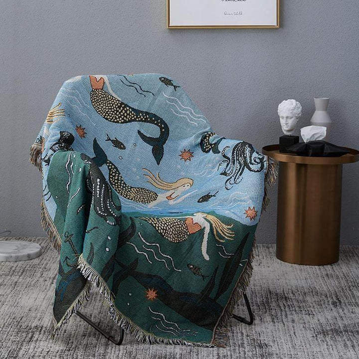 Mermaid Knitted Nordic Stornfieldanket | Stornfield