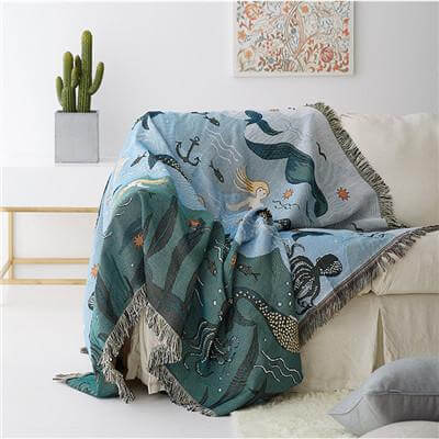 Mermaid Knitted Nordic Stornfieldanket | Stornfield