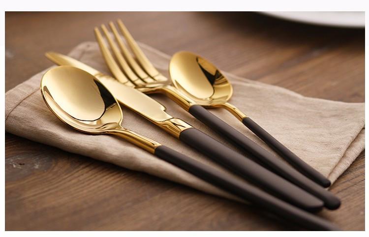 Hemingway Black/Gold Silverware | Stornfield
