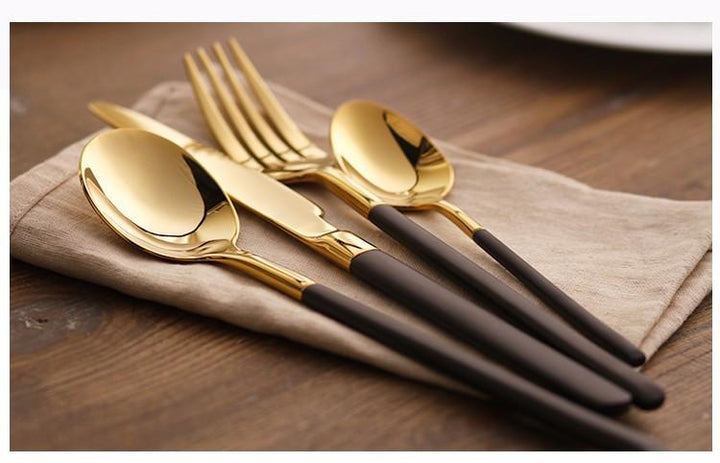 Hemingway Black/Gold Silverware | Stornfield
