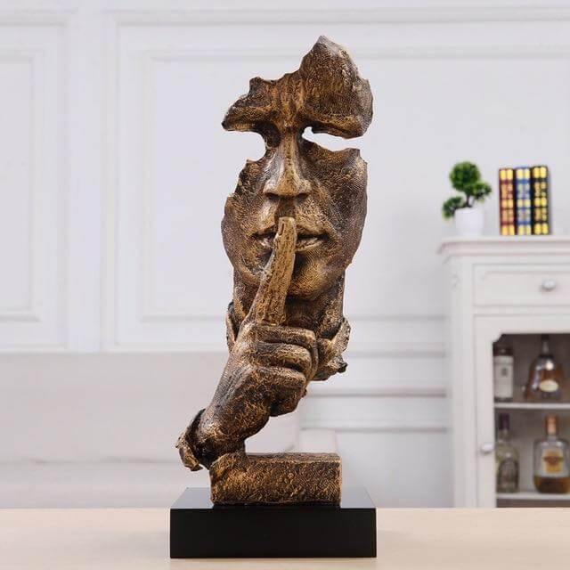 Silence Is Gold Miniature Sculpture | Stornfield