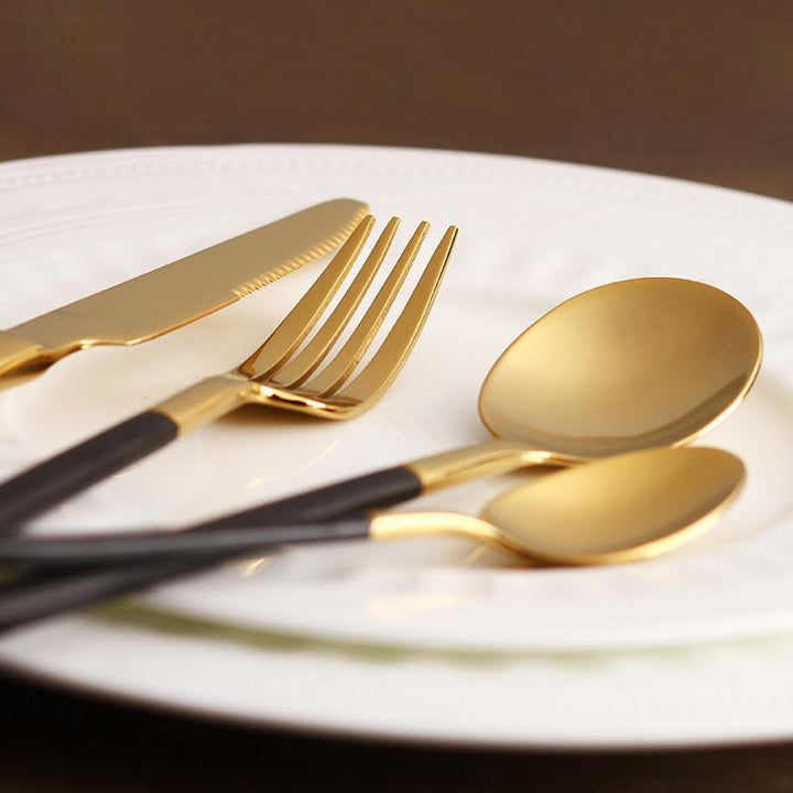 Hemingway Black/Gold Silverware | Stornfield