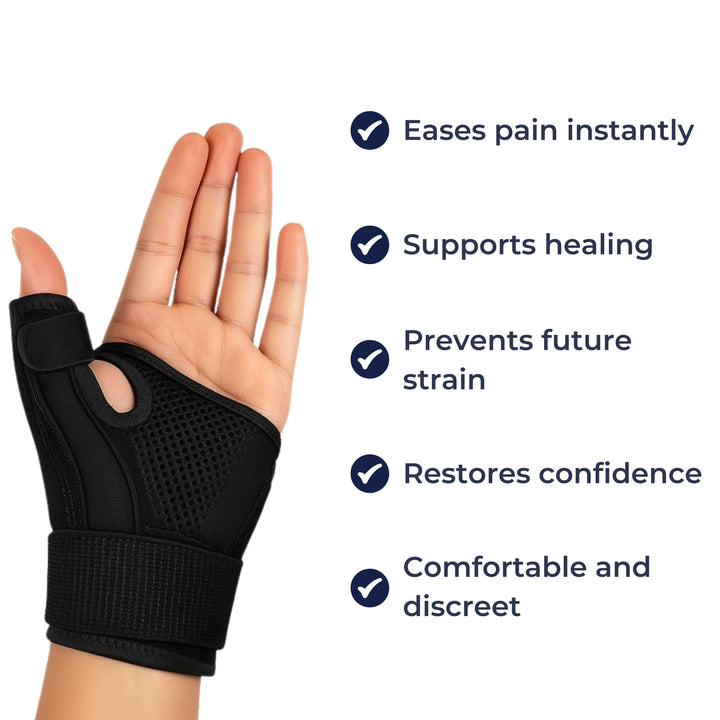 Relief for De Quervain’s Tendonitis – Breathable Adjustable Compression – Everyday & Active Use Stornfield