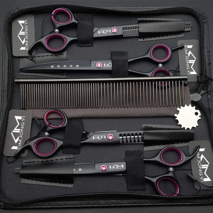 Professional Dog Grooming Scissors Set - PrecisionPaw Stornfield