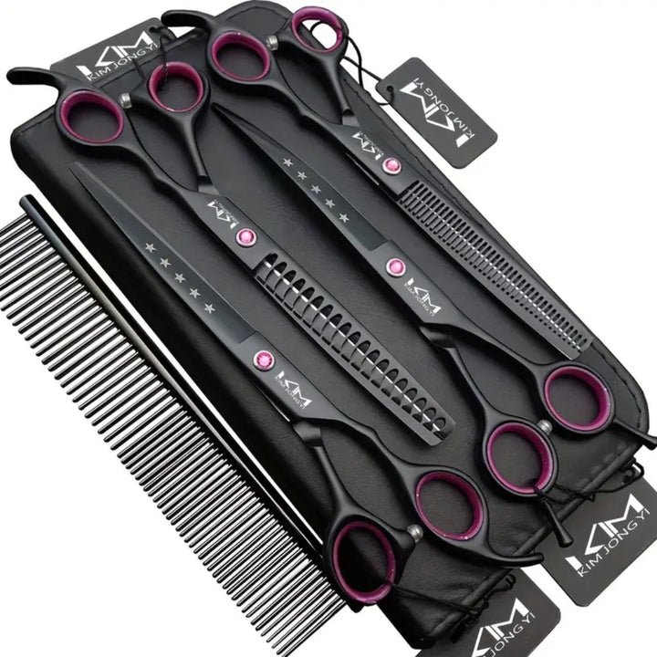 Professional Dog Grooming Scissors Set - PrecisionPaw Stornfield