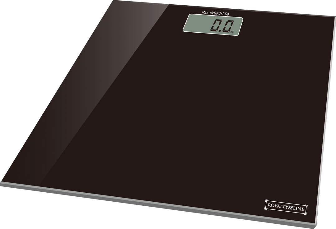 Body scale made of tempered glass (150 kg) Black - Electronic | Stornfield