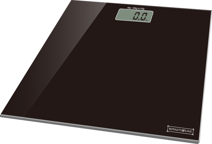 Body scale made of tempered glass (150 kg) Black - Electronic | Stornfield
