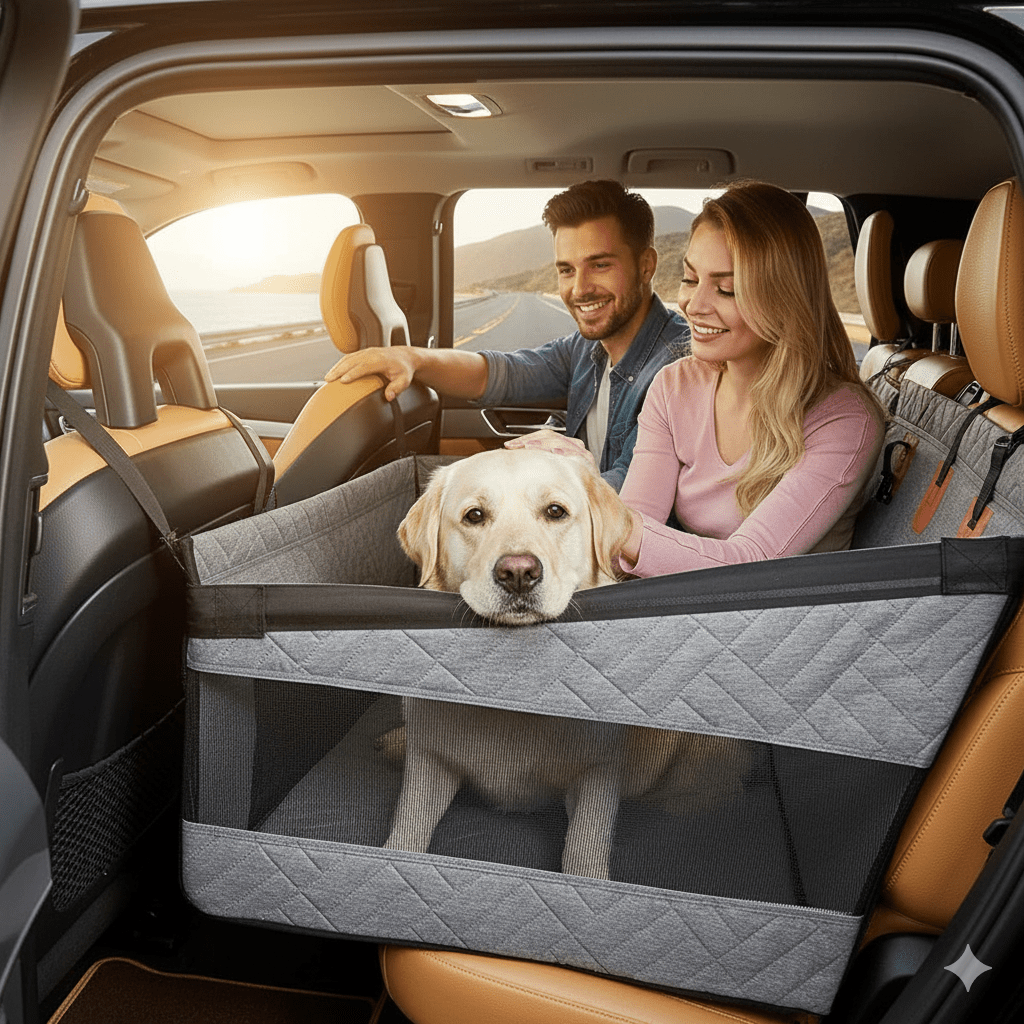 Stornfield | PUPPPROTECTOR Plus – Waterproof Memory Foam Car Seat Mat for Dogs