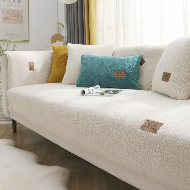 Stornfield | Thick, Waterproof, Non-Slip Sherpa Fleece Sofa Cover