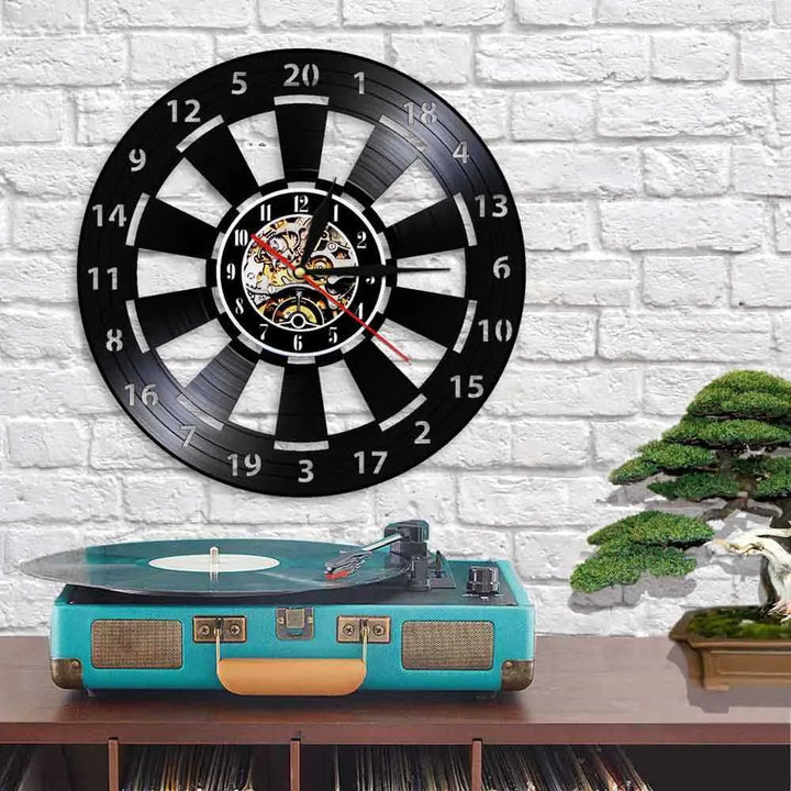 DartGlow Stornfield Vintage Dartboard Wall Clock