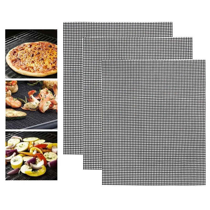 Stornfield | Reusable Non-Stick Teflon Barbecue Grill Mesh Mat for Easy Cleaning