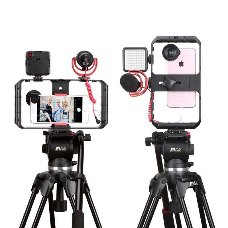 VideoGrip Smartphone Stabilizer – Professional Film Cage with Cold Shoe Mounts | Stornfield