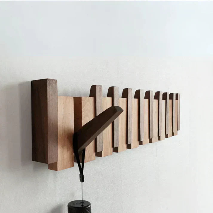HarmonyCoat Piano Wood Coat Rack – Decorative Hooks for Hall and Living Room | Stornfield