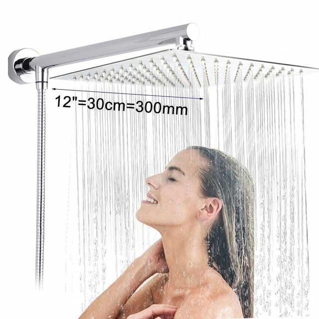 Stornfield | RainSpa Ultra-Thin Wall-Mounted Rain Shower Head | Luxurious Comfort | Modern Design