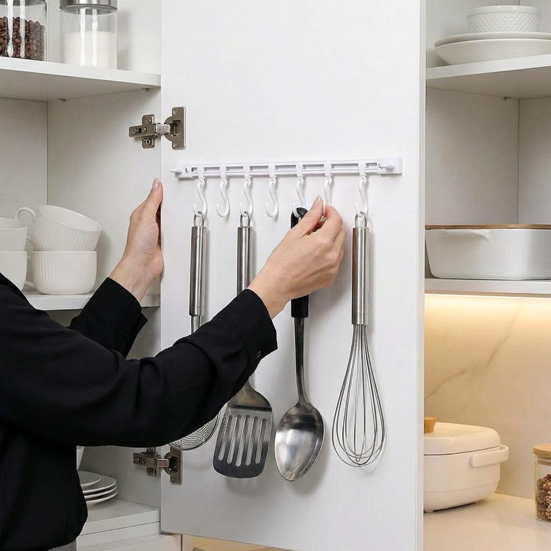 Self-adhesive hook strip kitchen & bathroom (2 pcs.) | Stornfield