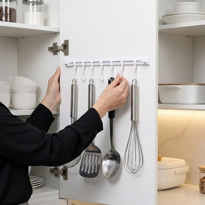 Self-adhesive hook strip kitchen & bathroom (2 pcs.) | Stornfield