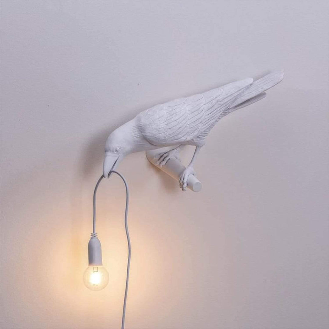 NachtRaaf Ambient Lamp – Decorative bird lamp made of resin for warm lighting | Stornfield