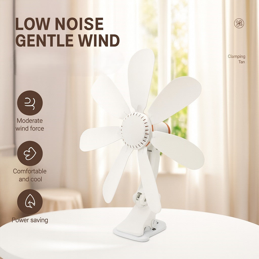 Portable Clip-On Desk & Bedside Fan | Stornfield