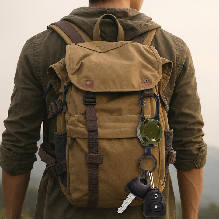 Trail Lock Anti-Lost Retractable Carabiner Keychain | Stornfield