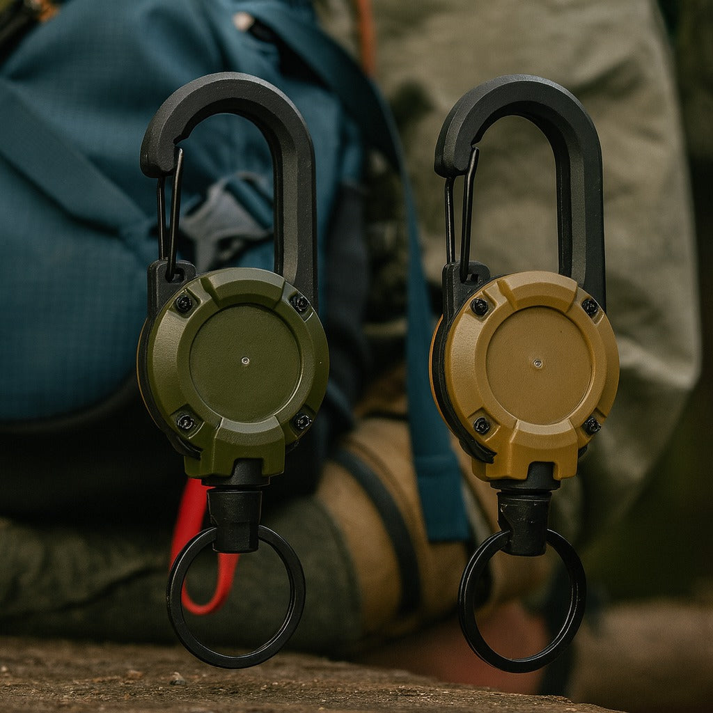 Trail Lock Anti-Lost Retractable Carabiner Keychain | Stornfield