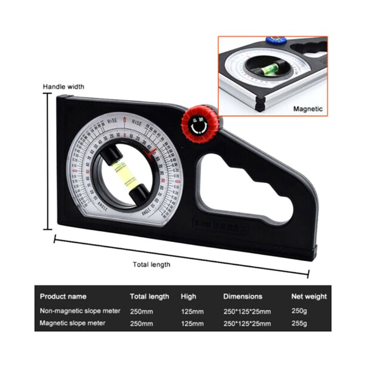 Multifunctional Magnetic Protractor Angle Finder Slope Meter | Stornfield