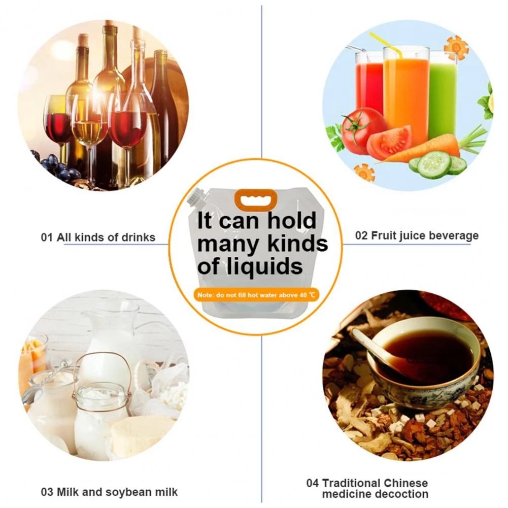 Reusable Transparent Liquid Dispenser Bag | Stornfield